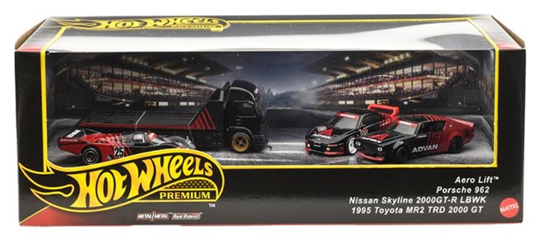 画像: 【仮予約】PRE-ORDER - 2025 HW PREMIUM COLLECTOR SET 【ADVANレーシングチーム】1995 Toyota MR2 TRD 2000 GT/Nissan Skyline 2000GT-R LBWK/Porsche 962/Aero Lift (2025年5月末入荷予定）(ショートした場合は先着順となります）