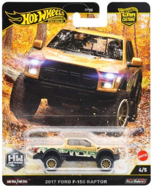 画像: 【仮予約】PRE-ORDER - 2025 HW CAR CULTURE "HW オフロード" 【2017 フォード F-150 ラプター】SAND/RR (2025年5月末入荷予定）