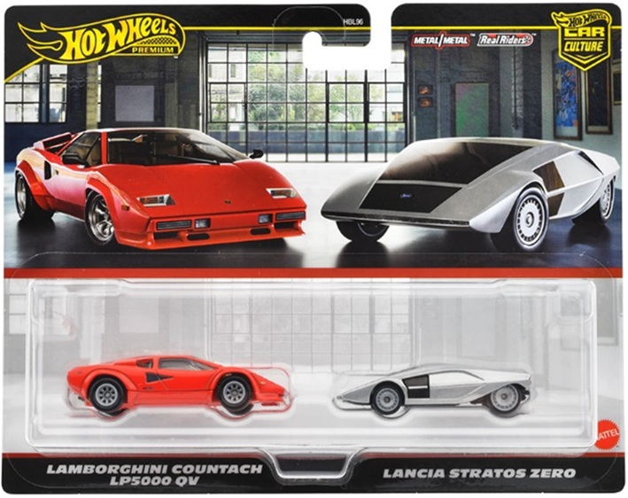 画像: 【仮予約】PRE-ORDER - 2025 HW CAR CULTURE "PREMIUM 2PACK" 【ランボルギーニ カウンタック LP5000 QV/ランチア ストラトス ゼロ】RED/SILVER/RR(2025年5月末入荷予定）(ショートした場合は先着順となります）