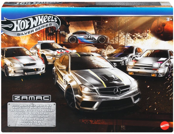 画像: 【仮予約】PRE-ORDER - 2025【HW ザマック　マルチパック】トヨタ AE86 スプリンタートレノ/'99 ホンダ シビック タイプR (EK9)/'08 フォード フォーカス/BMW Z4 M モータースポーツ/ポルシェ 928S サファリ/2012 メルセデス・ベンツ C 63 AMG クーペ ブラック・シリーズ (2025年6月上旬入荷予定）