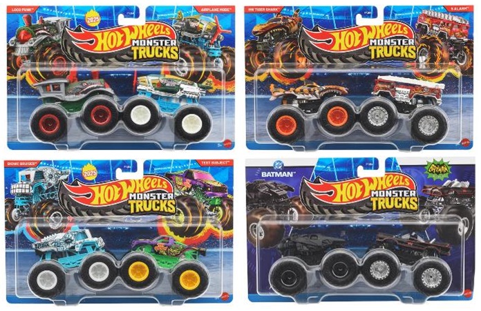 画像: 【仮予約】PRE-ORDER - 2025 HW MONSTER TRUCKS! 【2パック - Uアソート4種セット】(2025年6月下旬入荷予定）