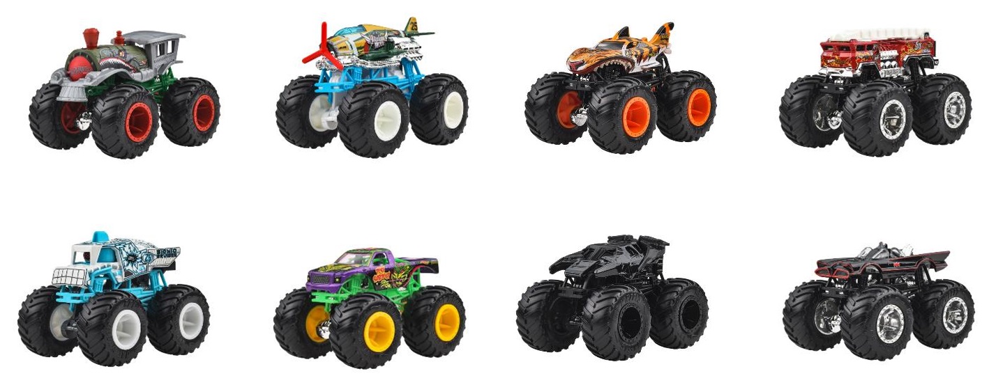 画像: 【仮予約】PRE-ORDER - 2025 HW MONSTER TRUCKS! 【2パック - Uアソート4種セット】(2025年6月下旬入荷予定）