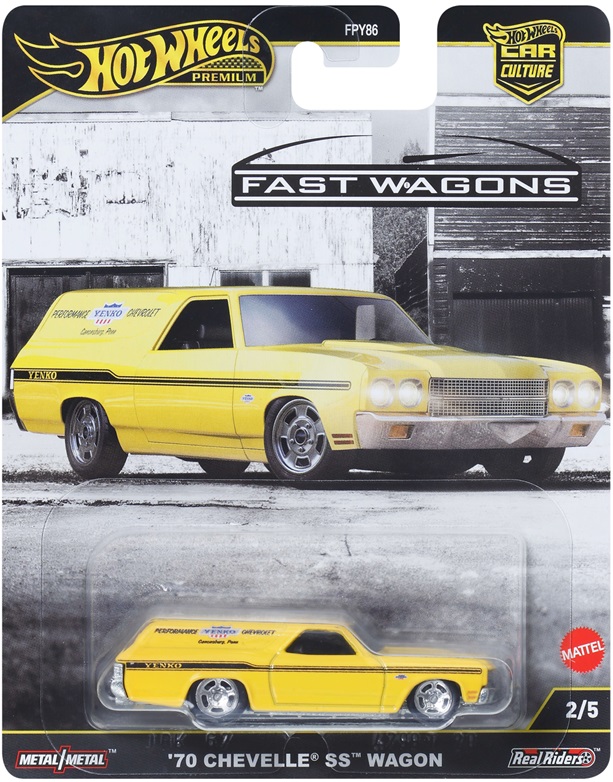 画像: 【仮予約】PRE-ORDER - 2025 HW CAR CULTURE "ファスト・ワゴン" 【'70 シェベル SS ワゴン】YELLOW/RR (2025年6月下旬(2)入荷予定）