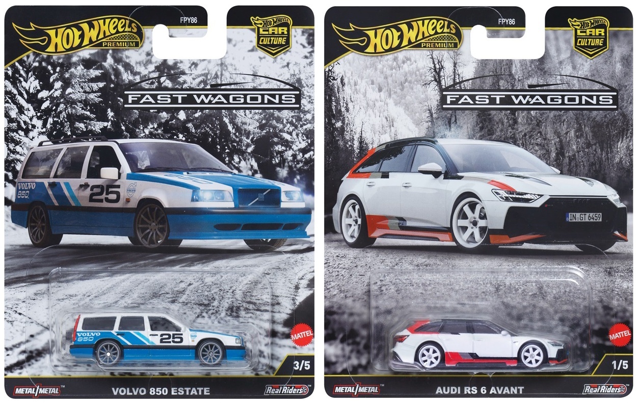 画像: 【仮予約】PRE-ORDER - 2025 HW CAR CULTURE 【ファスト・ワゴン - 5種セット】メルセデス・ベンツ E 36 AMG/スバル フォレスター STI/'70 シェベル SS ワゴン/ボルボ 850 エステート/アウディ RS 6 アバント(2025年6月下旬(2)入荷予定）