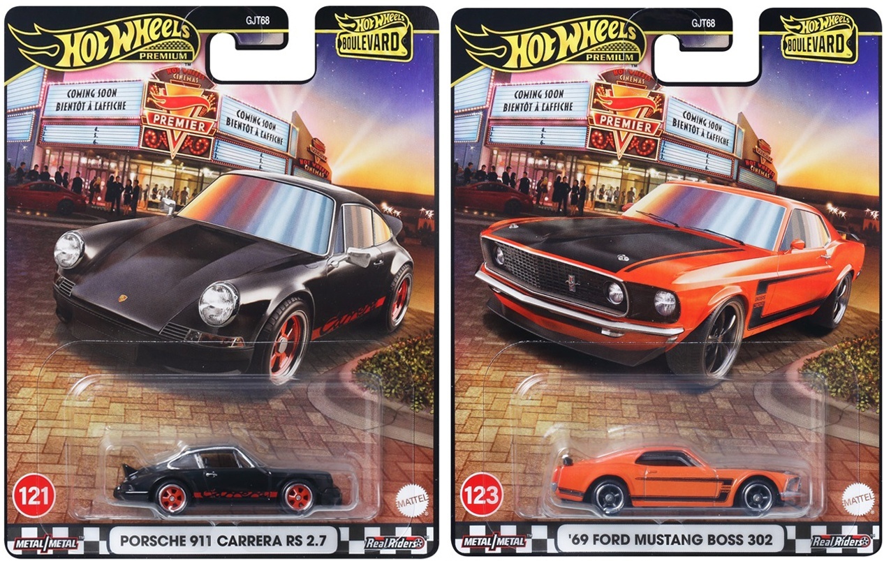 画像: 【仮予約】PRE-ORDER - 2025 HW BOULEVARD 【Bアソート 5種セット】ダットサン 510 ワゴン/ポルシェ 911 カレラ RS 2.7/'69 フォード マスタング ボス 302/'16 ブガッティ シロン/メイヤーズ・マンクス(2025年6月下旬(2)入荷予定）(ショートした場合は先着順となります）