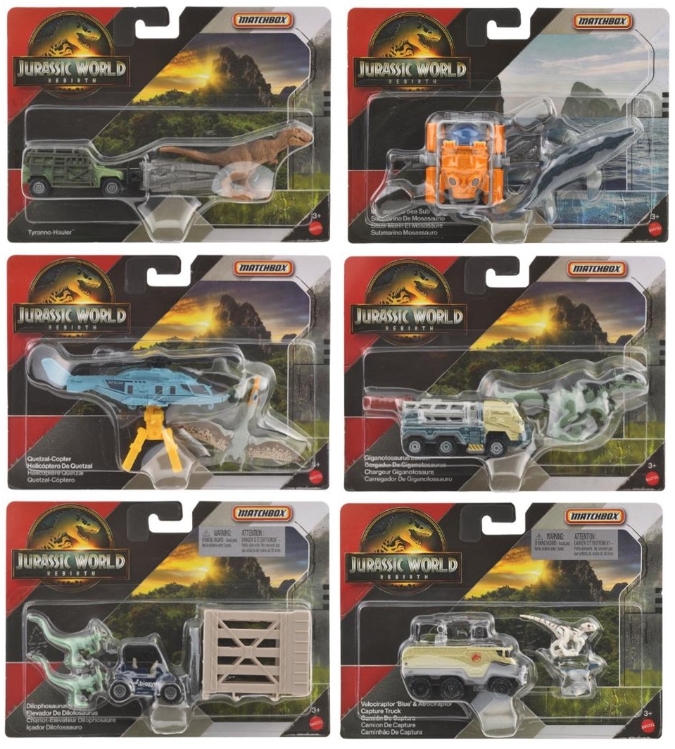画像1: 【仮予約】PRE-ORDER - 2025 MATCHBOX【 ジュラシック・ワールド トランスポーターズ "A"アソート 8個入り】(2025年6月下旬(2)入荷予定）