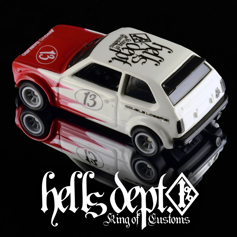 画像: HELLS DEPT 2025 - DOUBLE LOSER[S] 【Scallop Honda Civic(カスタム完成品）】WHITE-RED/RR （送料サービス適用外）