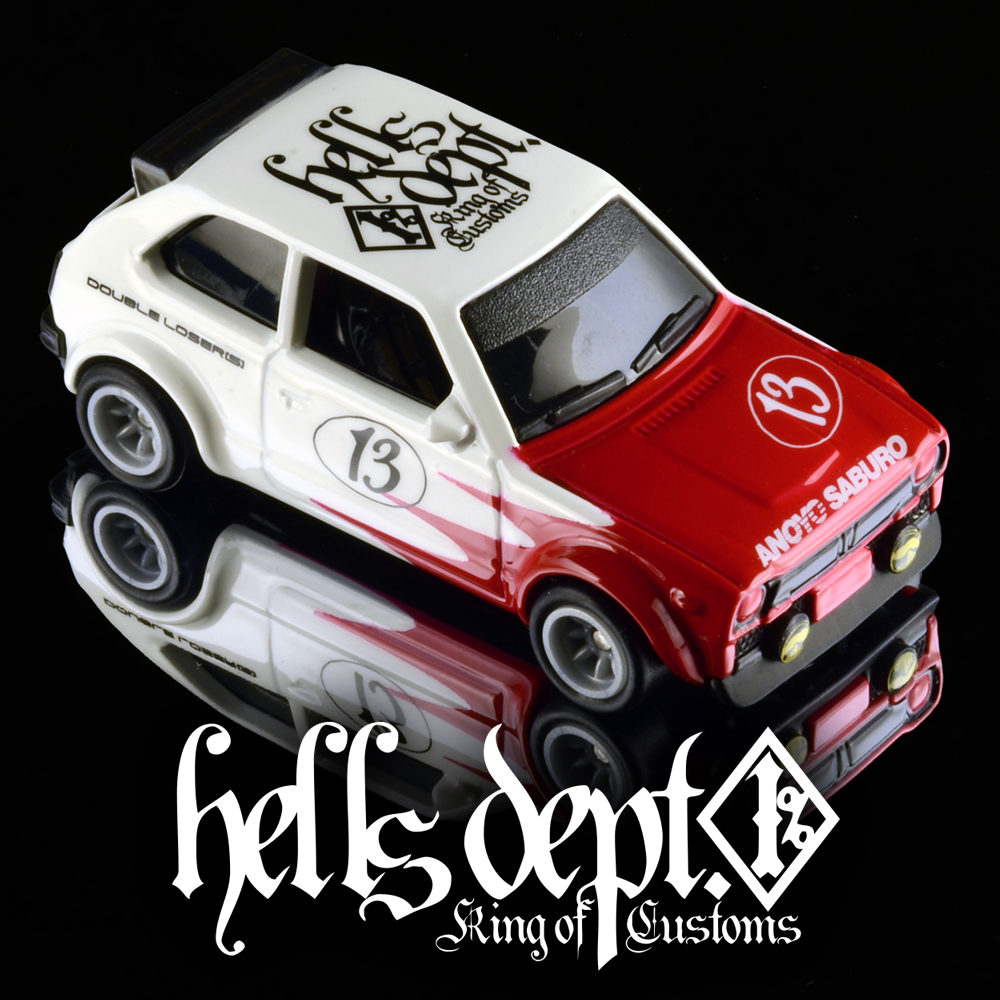 画像: HELLS DEPT 2025 - DOUBLE LOSER[S] 【Scallop Honda Civic(カスタム完成品）】WHITE-RED/RR （送料サービス適用外）
