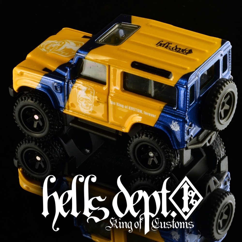 画像: HELLS DEPT 2025 - DOUBLE LOSER[S] 【Camelboro Landrover Defender (カスタム完成品）】YELLOW-BLUE/RR （送料サービス適用外）