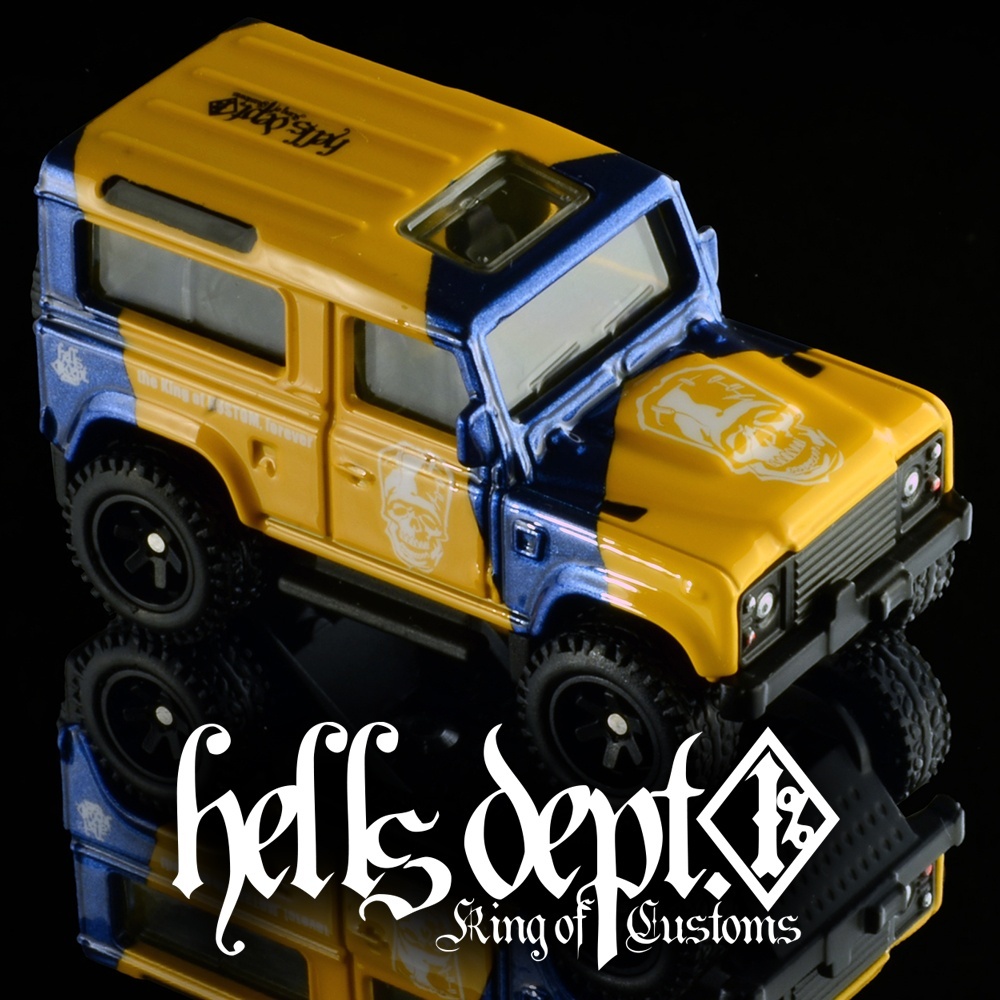 画像: HELLS DEPT 2025 - DOUBLE LOSER[S] 【Camelboro Landrover Defender (カスタム完成品）】YELLOW-BLUE/RR （送料サービス適用外）