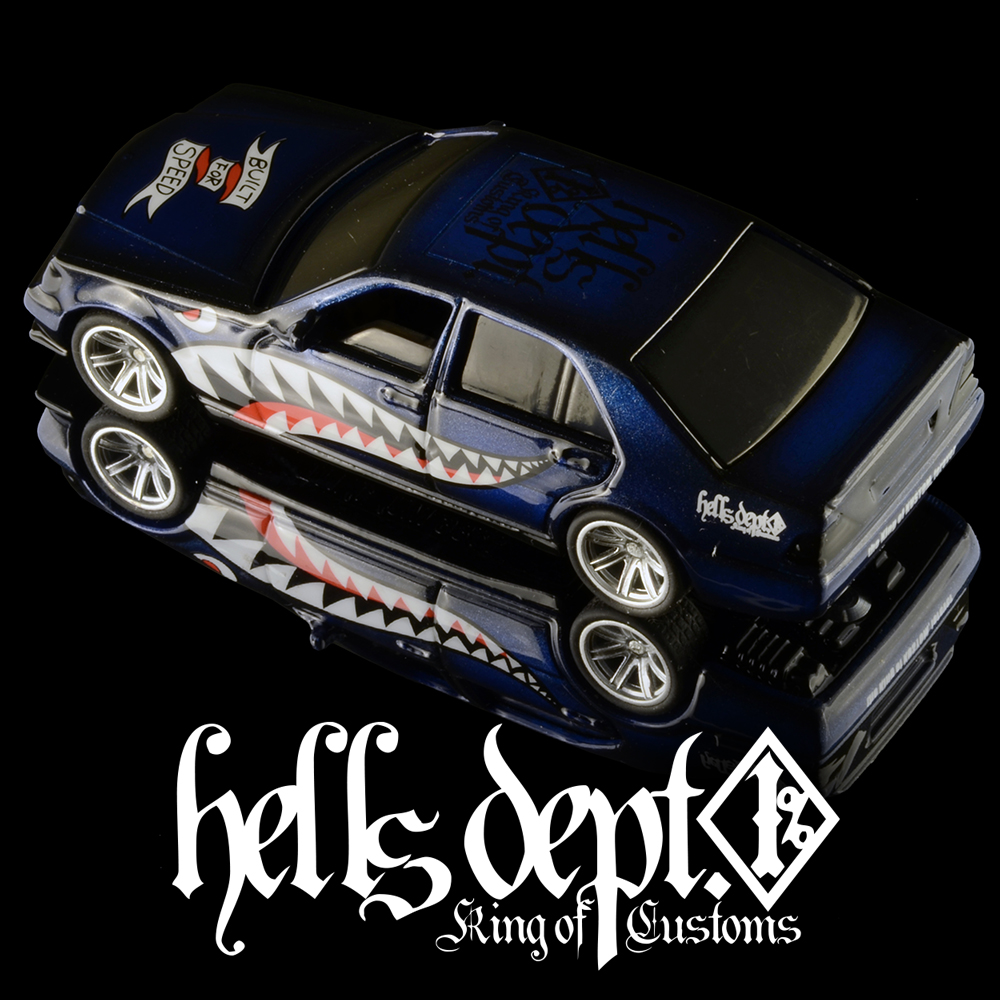 画像: HELLS DEPT 2025 - DOUBLE LOSER[S] 【Sharkmouth Benz 500SEL (カスタム完成品）】NAVY/RR （送料サービス適用外）