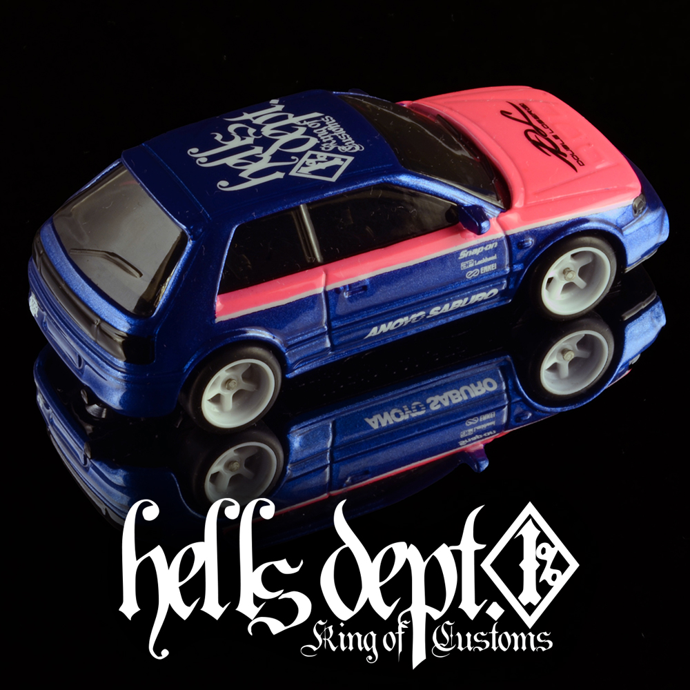 画像: HELLS DEPT 2025 - DOUBLE LOSER[S] 【Pin-Blu Mazda Familiar(カスタム完成品）】BLUE-PINK/RR （送料サービス適用外）