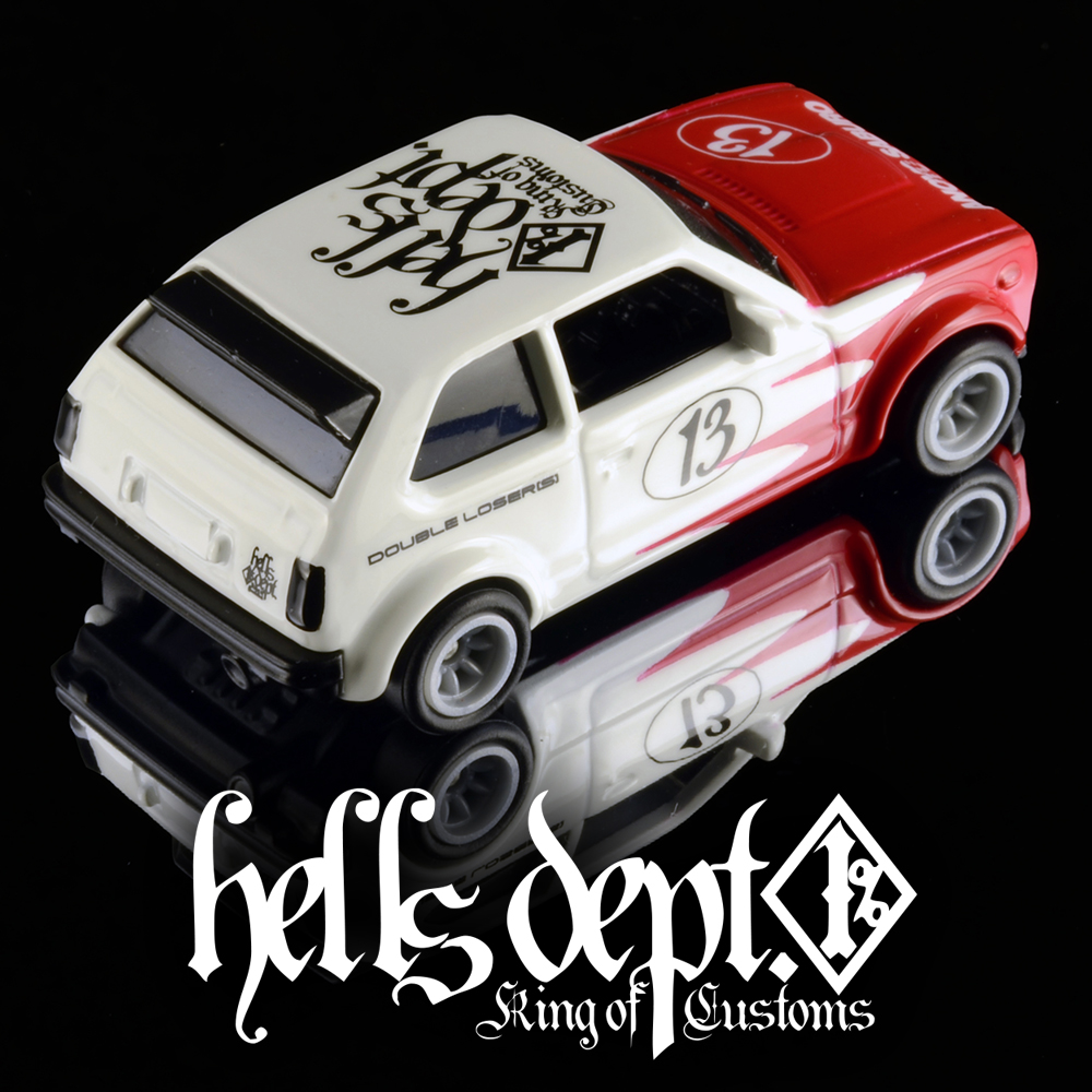 画像: HELLS DEPT 2025 - DOUBLE LOSER[S] 【Scallop Honda Civic(カスタム完成品）】WHITE-RED/RR （送料サービス適用外）