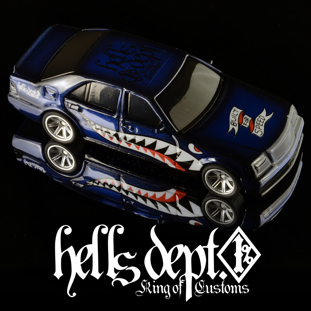 画像: HELLS DEPT 2025 - DOUBLE LOSER[S] 【Sharkmouth Benz 500SEL (カスタム完成品）】NAVY/RR （送料サービス適用外）