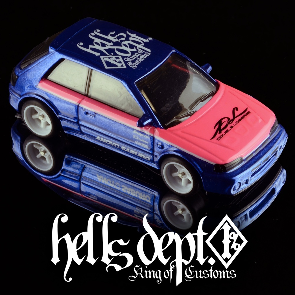 画像: HELLS DEPT 2025 - DOUBLE LOSER[S] 【Pin-Blu Mazda Familiar(カスタム完成品）】BLUE-PINK/RR （送料サービス適用外）