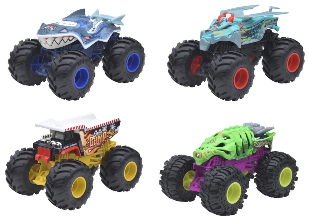 画像: 【仮予約】PRE-ORDER - 2025 HW MONSTER TRUCKS! 【1/24 ビッグサイズ　Kアソート4種セット】 (2025年7月中旬入荷予定）