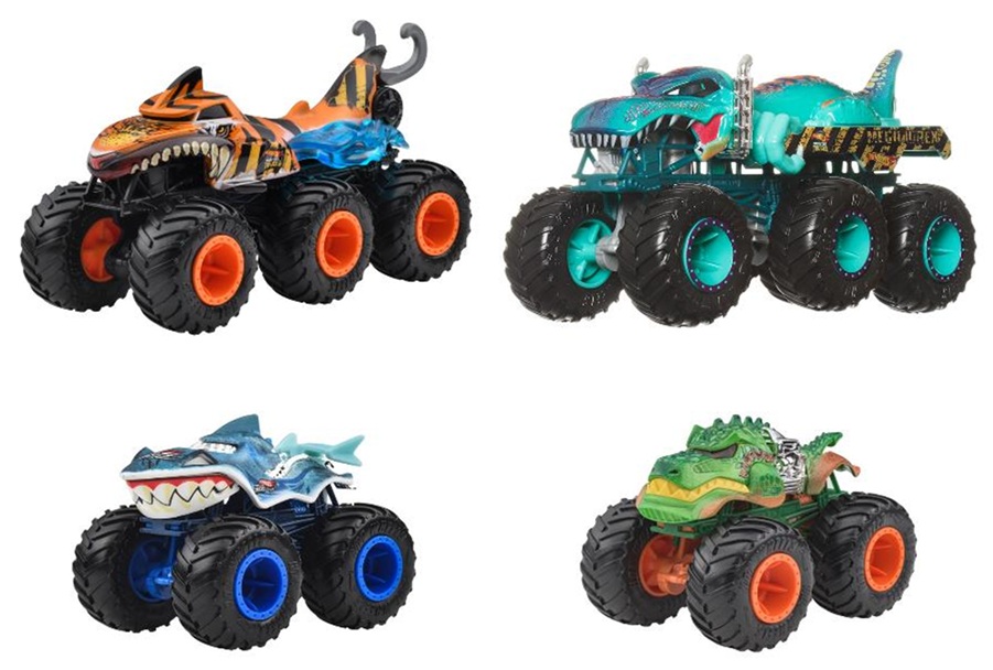 画像: 【仮予約】PRE-ORDER - 2025 HW MONSTER TRUCKS! 【シャーク vs. ダイノ コレクションセット】(2025年7月中旬入荷予定）