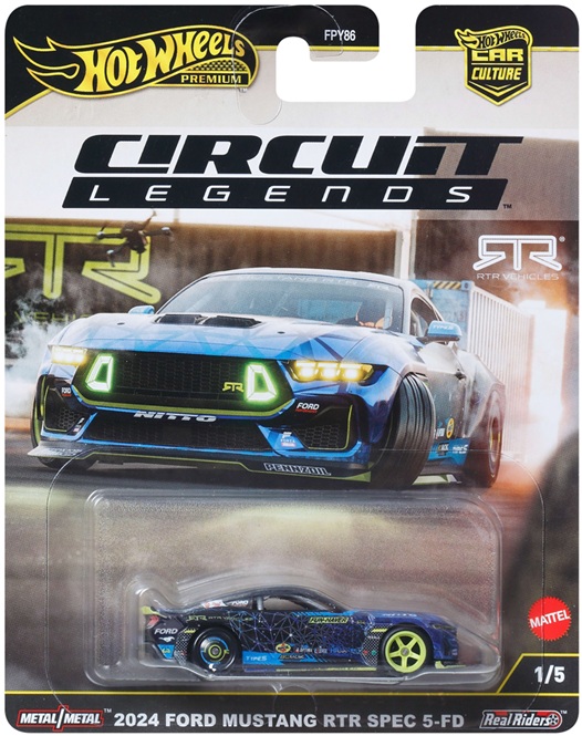 画像: 2025 HW CAR CULTURE "サーキット レジェンズ" 【2024 フォード マスタング RTR スペック5-FD】BLUE/RR