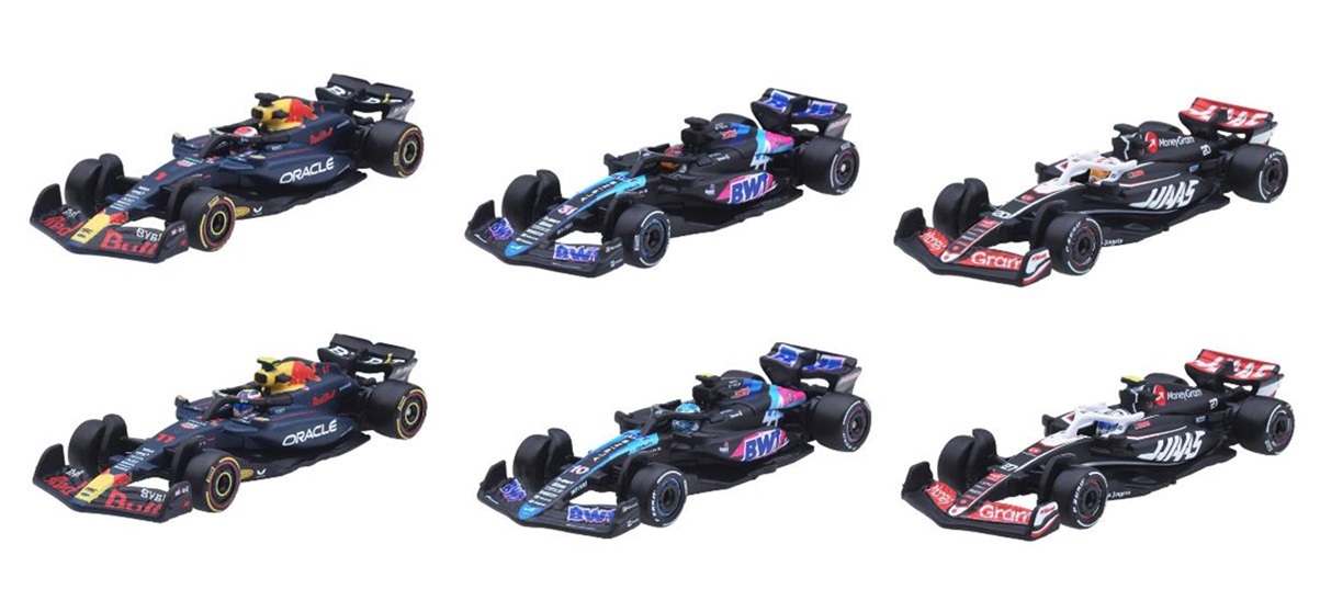 画像: 【仮予約】PRE-ORDER - 2025 HW FORMULA 1 【"FORMULA 1" レース アソートメント(8個入り)】オラクル レッドブル・レーシング RB20 (#1)/(#11)/BWT アルピーヌ F1 チーム A524 (#31)/(#10)マネーグラム ハース F1 チーム VF-24 (#20)/(#27)(2025年9月中旬入荷予定）