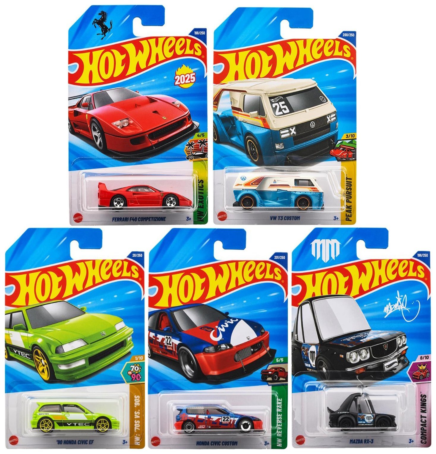 画像: 【仮予約】PRE-ORDER - 【 HOT WHEELS ベーシック 5種セット(国内流通版/裏面日本語)】(2025年10月初旬入荷予定）
