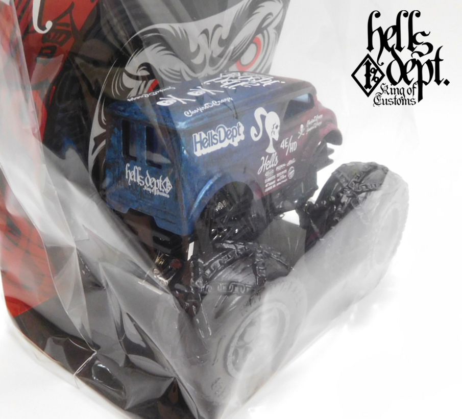 画像: HELLS DEPT 2025 - カツヌマ製作所 【MONSTER TRUCK DAIRY DELIVERY (カスタム完成品）】RED-BLUE/RR （送料サービス適用外）
