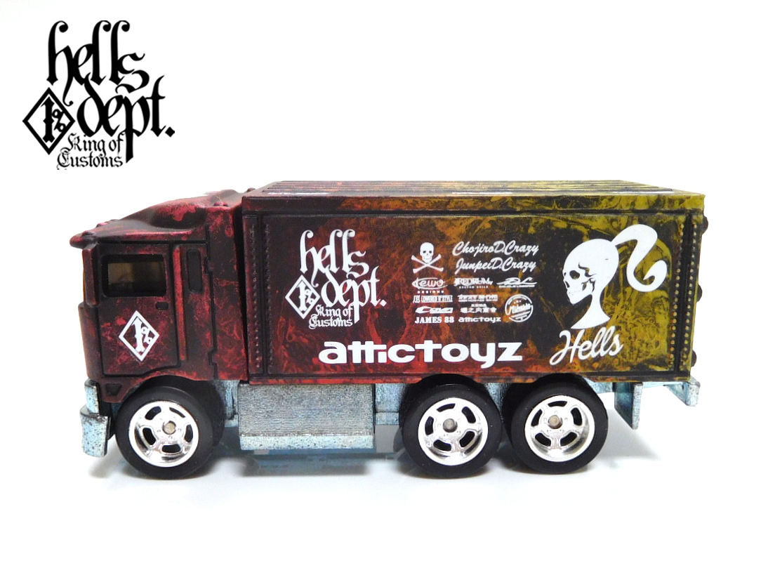 画像: HELLS DEPT 2025 - カツヌマ製作所 【HIWAY HAULER(カスタム完成品）】BLACK-RED-YELLOW/RR （送料サービス適用外）