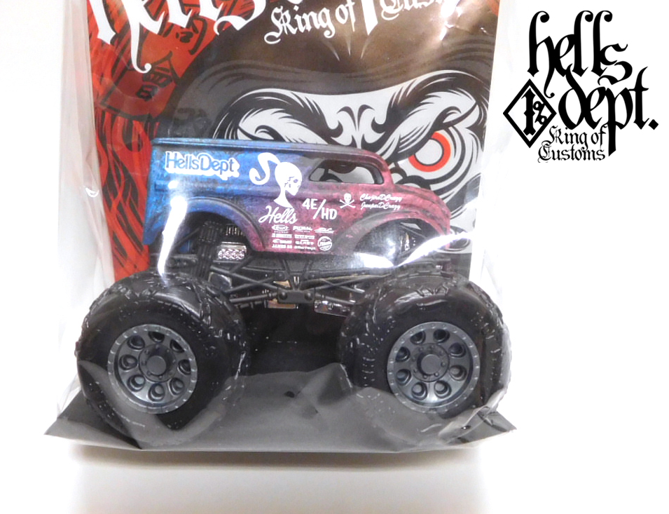 画像: HELLS DEPT 2025 - カツヌマ製作所 【MONSTER TRUCK DAIRY DELIVERY (カスタム完成品）】RED-BLUE/RR （送料サービス適用外）