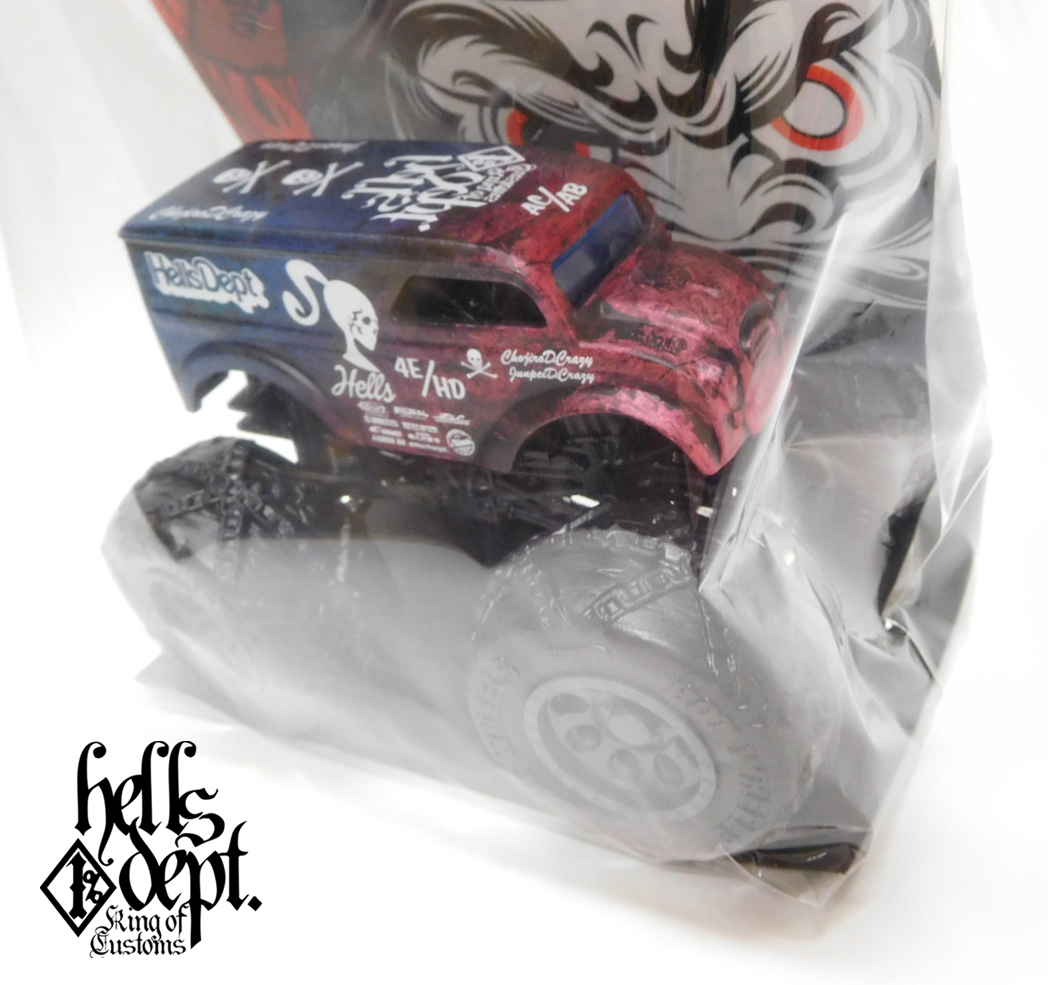 画像: HELLS DEPT 2025 - カツヌマ製作所 【MONSTER TRUCK DAIRY DELIVERY (カスタム完成品）】RED-BLUE/RR （送料サービス適用外）