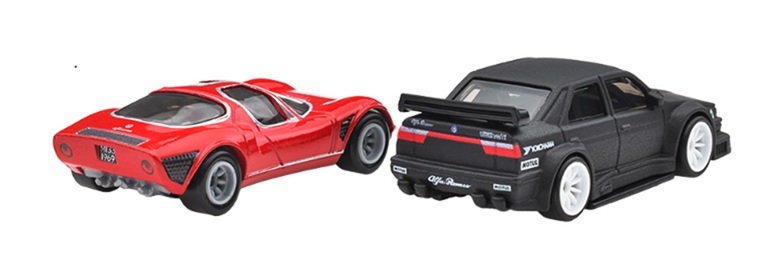画像: 【仮予約】PRE-ORDER - 2025 HW CAR CULTURE "PREMIUM 2PACK" 【アルファロメオ 155 V6 TI / '69 アルファロメオ 33 ストラダーレ】BLACK/RED/RR(2025年11月上旬入荷予定）