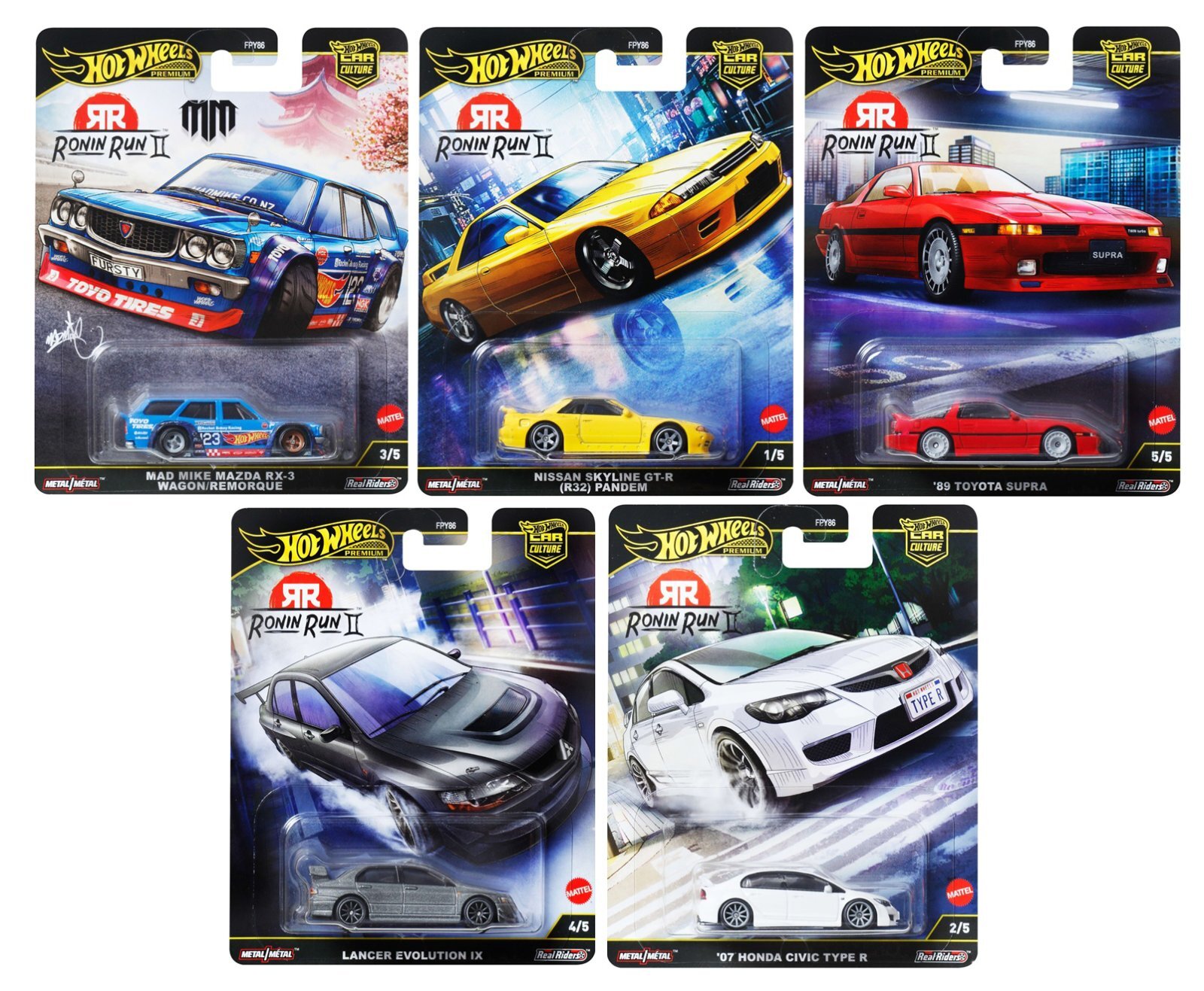 2025 HW CAR CULTURE 【ローニン・ランII - 5種セット】 - attictoyz