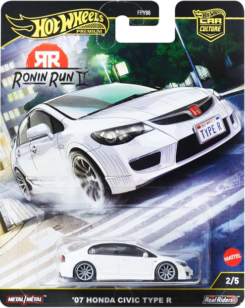 画像: 【仮予約】PRE-ORDER - 2025 HW CAR CULTURE "ローニン・ランII" 【'07 ホンダ シビック タイプR】WHITE/RR(2025年11月下旬入荷予定）