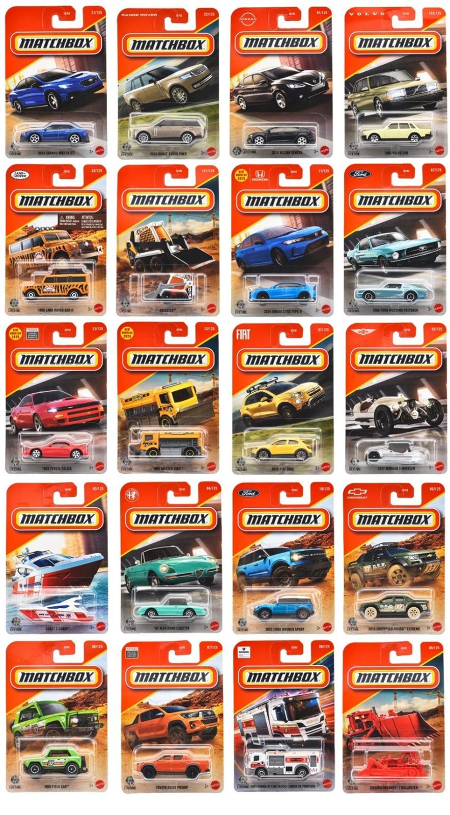 画像: 【仮予約】PRE-ORDER 【MATCHBOX ベーシック　2025 "A"アソート 24台入り (国内流通版)】 (2025年11月末入荷予定）（お取り置き不可）