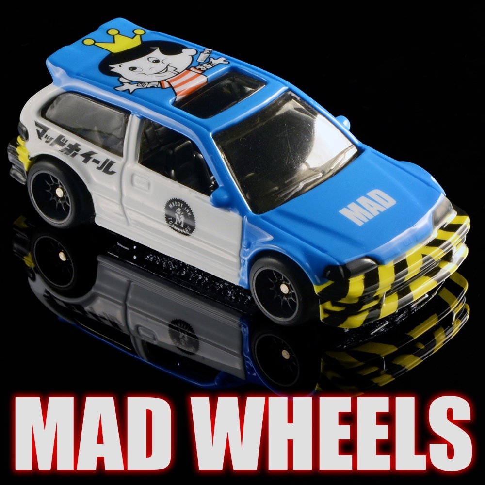 画像: MAD WHEELS (マッドホイール） 【MAD RACING HONDA CIVIC EF (カスタム完成品）】BLUE-WHITE/RR (送料サービス適用外) 