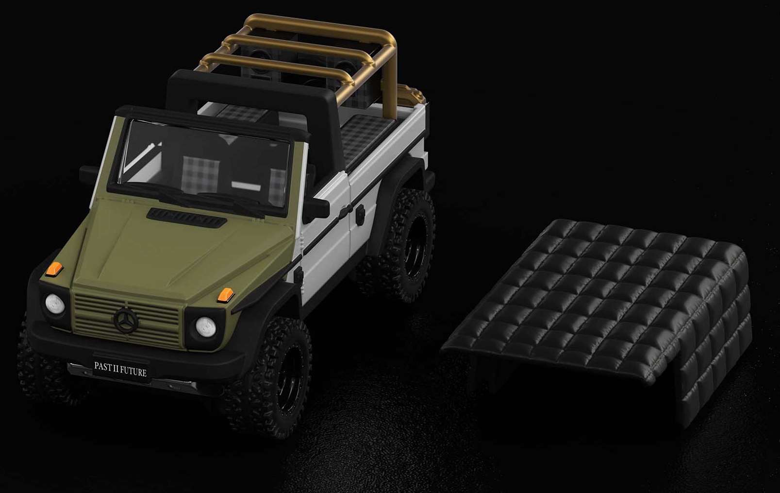 画像: 2025 RLC EXCLUSIVE 【Hot Wheels x Mercedes-Benz Project G-class Past II Future designed by NIGO(ルーフ脱着)】GRAY-GREEN/RR(予約不可）