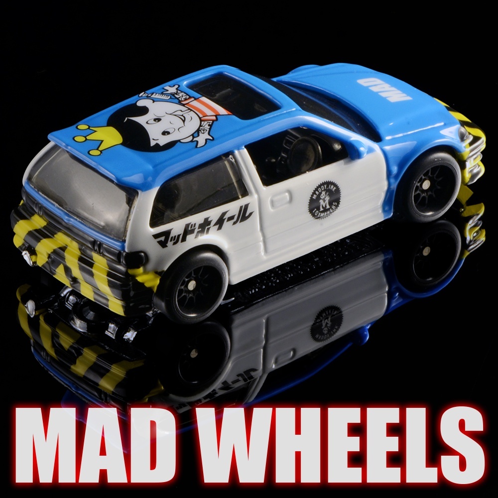 画像: MAD WHEELS (マッドホイール） 【MAD RACING HONDA CIVIC EF (カスタム完成品）】BLUE-WHITE/RR (送料サービス適用外) 