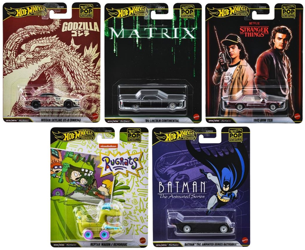 画像: 【仮予約】PRE-ORDER - 2025 POP CULTURE【Nアソート 5種セット】1983 BMW 733i/レプター ワゴン/バットマン アニメイテッド シリーズ バットモービル/'64 リンカーン コンティネンタル/日産 スカイライン GT-R（BNR34） (2025年12月中旬入荷予定）