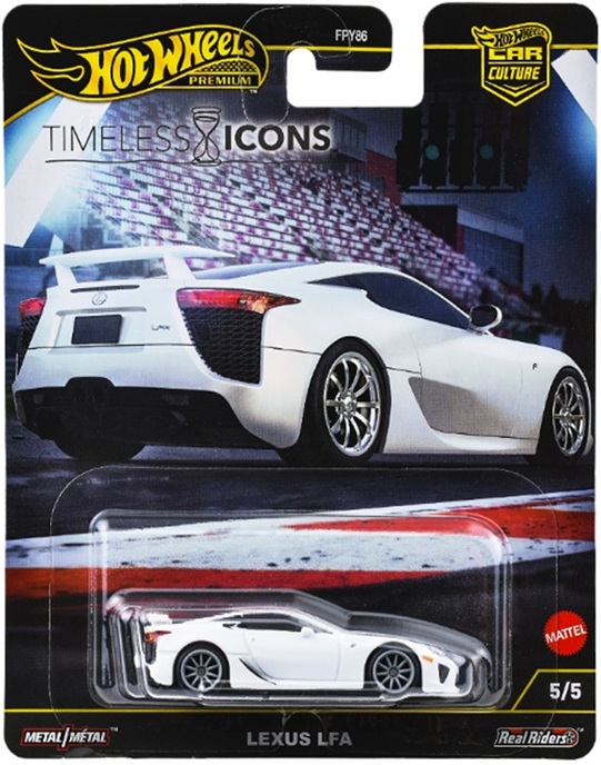 画像: 2025 HW CAR CULTURE "タイムレス アイコンズ " 【レクサス LFA】WHITE/RR