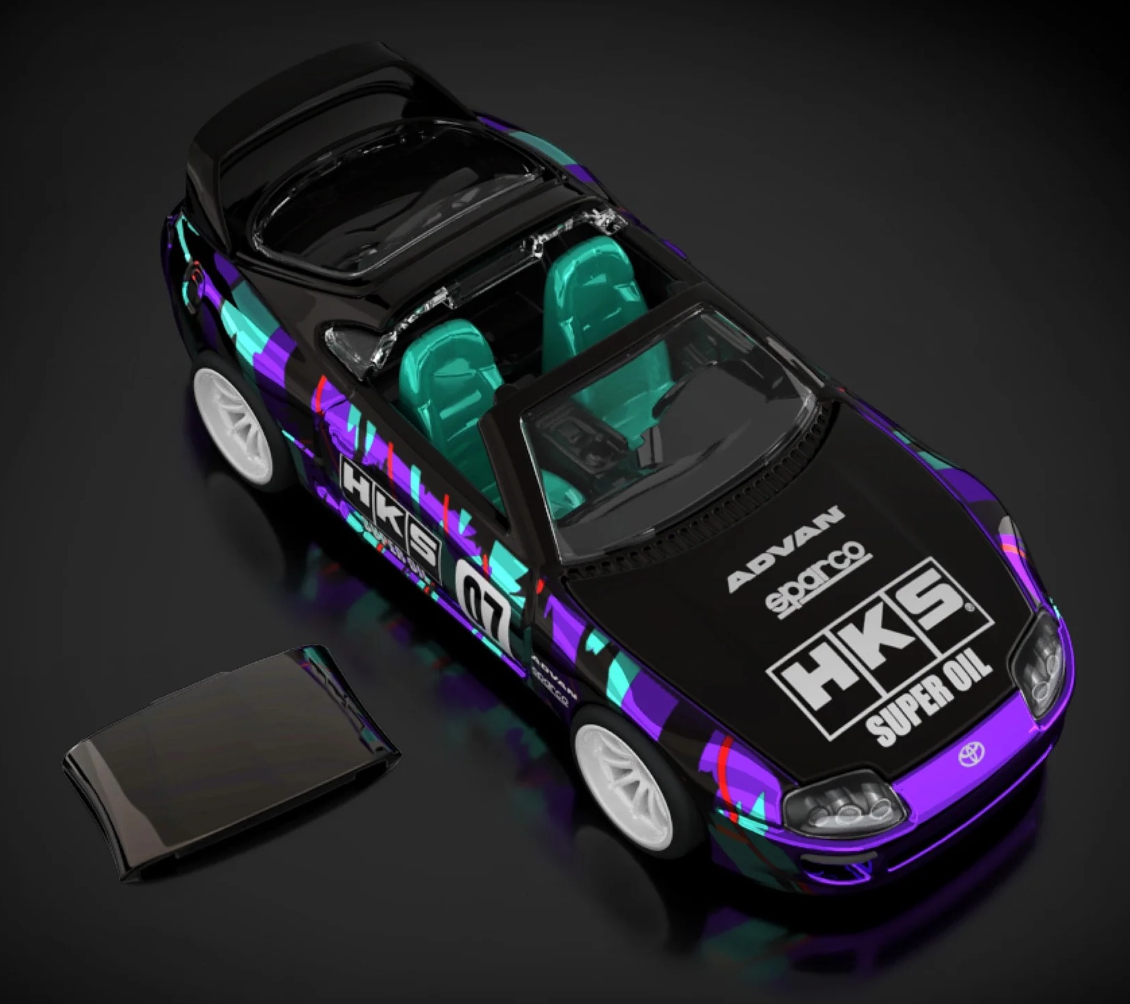 画像: 【来年2026年8月頃入荷予定】【仮予約】PRE-ORDER - 2025 RLC sELECTIONs 【1997 TOYOTA SUPRA (フード開閉・ルーフ着脱タイプ)】  SPEC.DK.PURPLE/RR (来年2026年8月頃入荷予定）