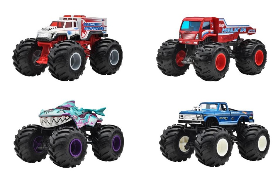 画像: 【仮予約】PRE-ORDER - 2026 HW MONSTER TRUCKS! 【1/24 ビッグサイズ　Bアソート4種セット】レスキュー・ランペイジャー/ハウリン 64/グレート・バイト/ビッグフット (2026年1月下旬入荷予定）(お取り置き不可）