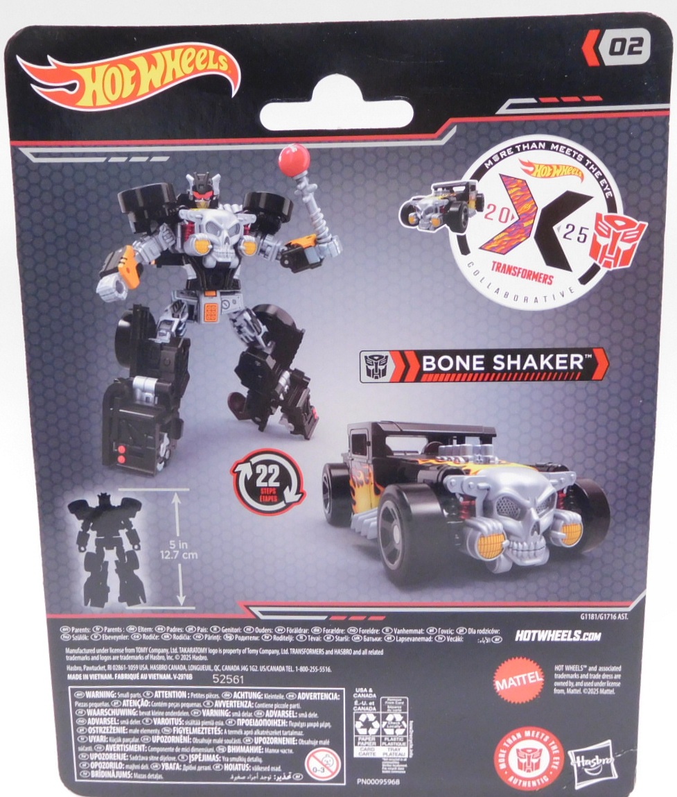 画像: 【US版】2026 HASBRO X MATTEL【"HOT WHEELS TRANSFORMERS" BONE SHAKER】BLACK (予約不可)
