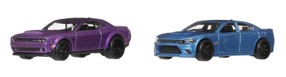 画像: 【仮予約】PRE-ORDER - 2026 HW CAR CULTURE "PREMIUM 2PACK" 【2018 ダッジ チャレンジャー SRT デーモン/2015 ダッジ チャージャー SRT】PURPLE/LT.BLUE/RR (2026年2月末頃入荷予定）