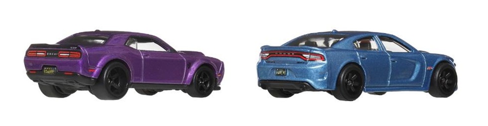 画像: 【仮予約】PRE-ORDER - 2026 HW CAR CULTURE "PREMIUM 2PACK" 【2018 ダッジ チャレンジャー SRT デーモン/2015 ダッジ チャージャー SRT】PURPLE/LT.BLUE/RR (2026年2月末頃入荷予定）