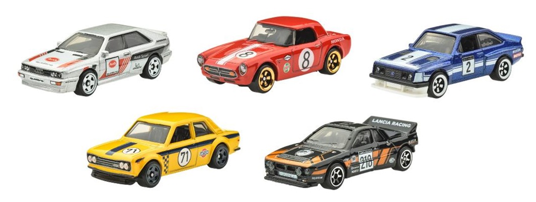 画像: 【仮予約】PRE-ORDER - 2026 HW オートモーティブ【ラリー・レーサーズ 5種セット】'87 アウディ・クワトロ/ホンダ S800 レーシング/フォード・エスコート RS 2000/'71 ダットサン 510/ランチア・ラリー037 (2026年3月上旬入荷予定）