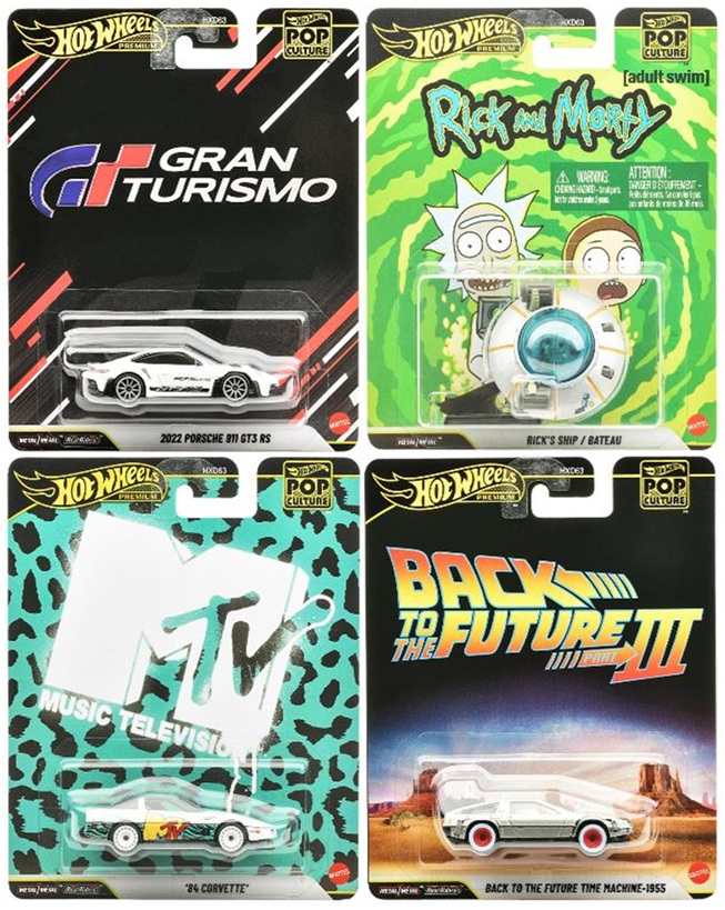 画像: 【仮予約】PRE-ORDER - 2026 POP CULTURE【Pアソート 4種セット】2022 ポルシェ 911 GT3 RS/リックズシップ/'84 コルベット(MTV)/バック・トゥ・ザ・フューチャー タイムマシン - 1955(2026年3月上旬入荷予定）