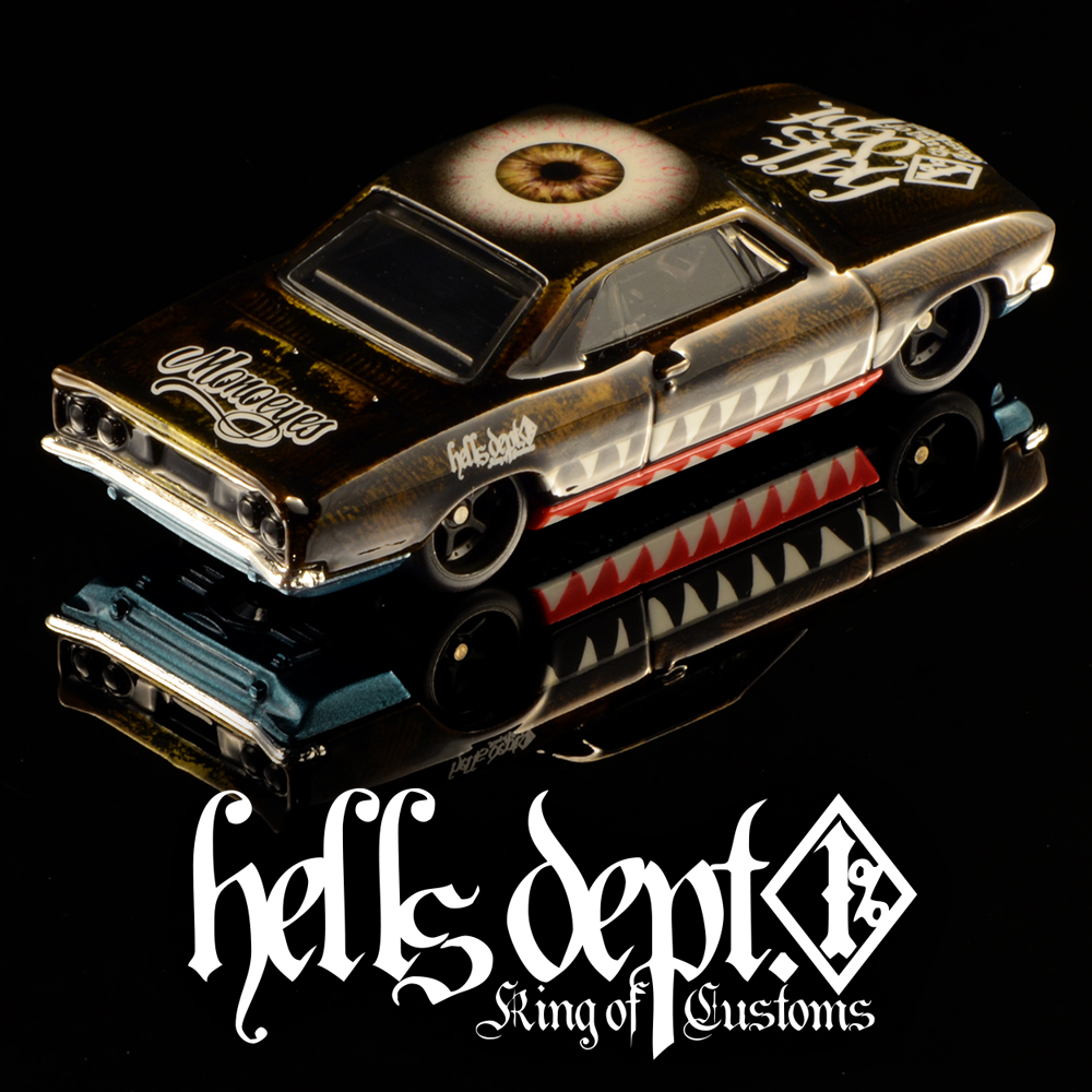 画像: HELLS DEPT 2025 - DOUBLE LOSER[S] 【SHARKMOURTH CHEVROLET CORVAIR (カスタム完成品）】BLACK-DK.BROWN/RR （送料サービス適用外）