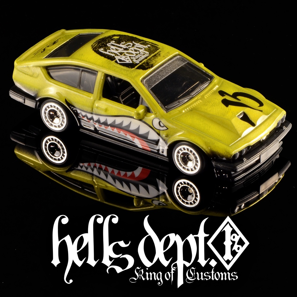 画像: HELLS DEPT 2025 - DOUBLE LOSER[S] 【SHARKMOUTH ALFAROMEO GTV (カスタム完成品）】LIME/RR （送料サービス適用外）
