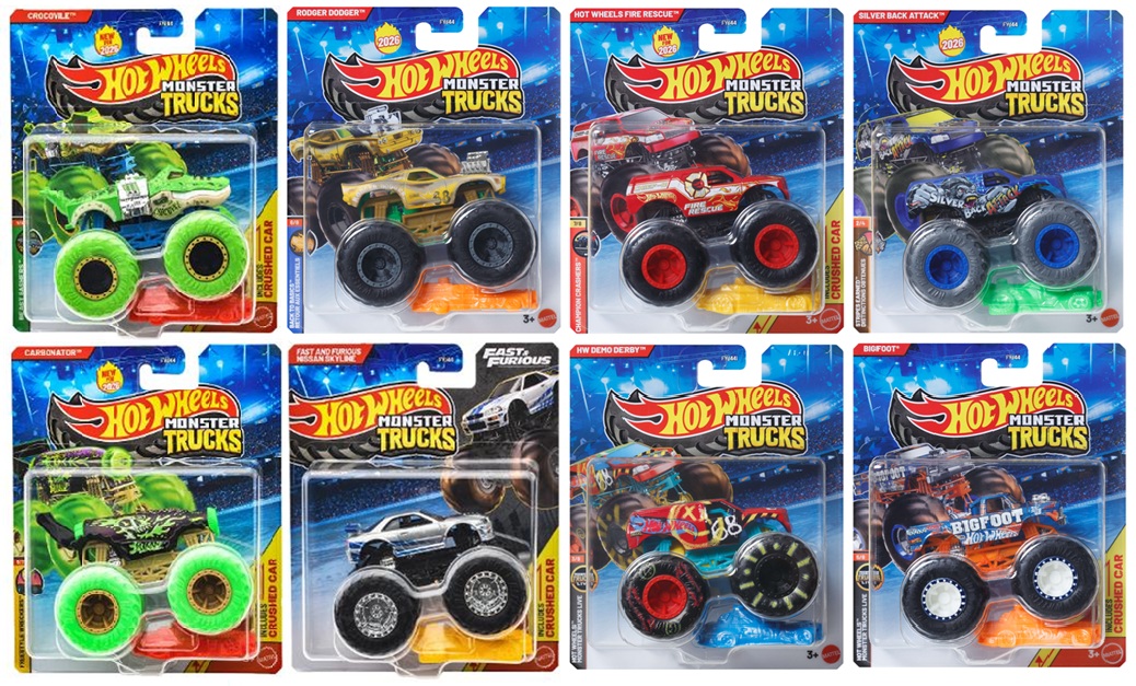画像1: 【仮予約】PRE-ORDER - 2026 HW MONSTER TRUCKS! 【Dアソート (8個入り）】(2026年3月中旬入荷予定）