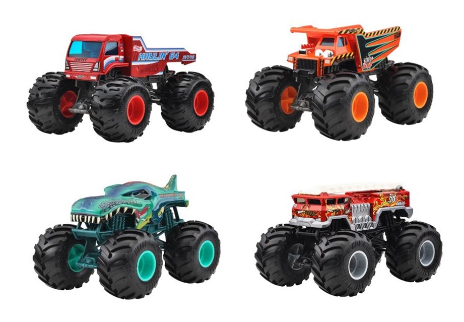 画像: 【仮予約】PRE-ORDER - 2026 HW MONSTER TRUCKS! 【1/24 ビッグサイズ　Dアソート4種セット】ハウリン 64/ガッタ・ダンプ/メガ・レックス/ファイブ・アラーム (2026年3月中旬入荷予定）(お取り置き不可）