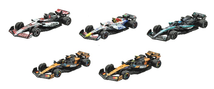 画像: 【仮予約】PRE-ORDER - 2026 HW FORMULA 1 【"FORMULA 1" レース Jアソートメント(8個入り)】マネーグラム・ハース　フォーミュラ 1 チーム (#31)/ビザ・キャッシュアップ レーシングブルズ フォーミュラ 1 チーム (#30)/メルセデス-AMG ペトロナス フォーミュラ 1 チーム (#63)/マクラーレン フォーミュラ 1 チーム (#81),(#4)(2026年3月中旬入荷予定）(ショートした場合は先着順となります）