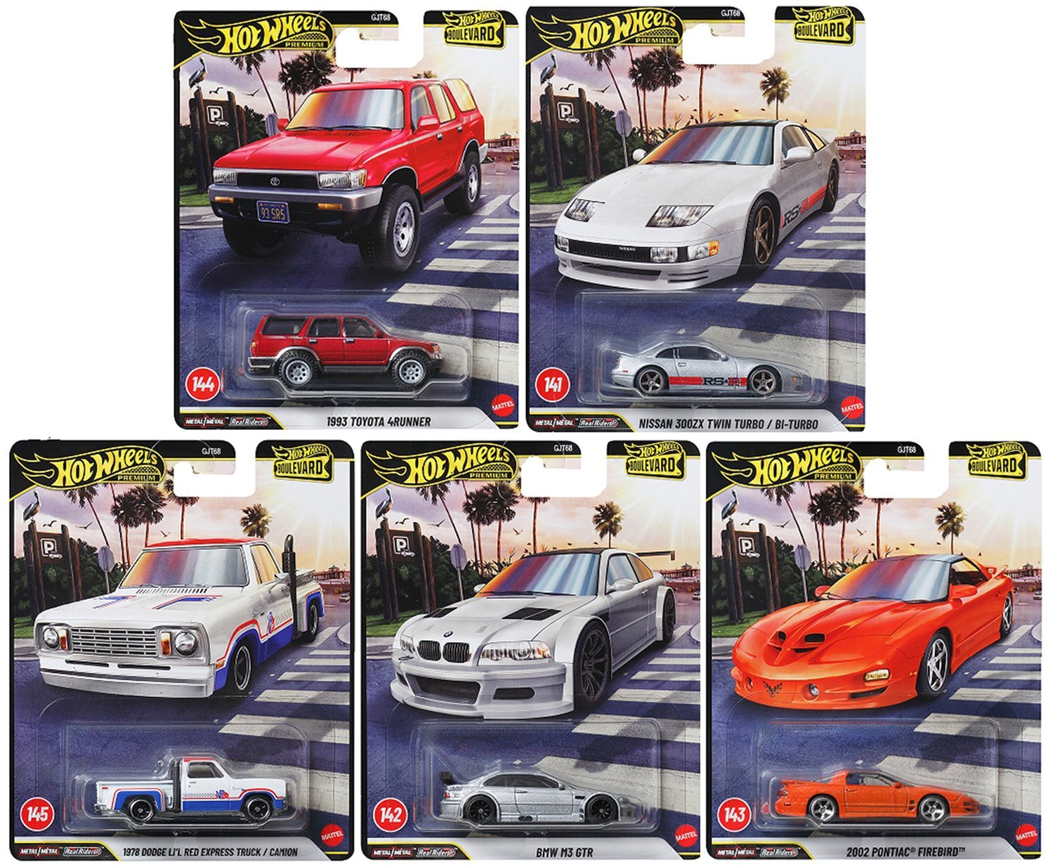 画像: 【仮予約】PRE-ORDER - 2026 HW BOULEVARD 【Aアソート 5種セット】1993 トヨタ 4ランナー/日産 300ZX ツインターボ/1978 ダッジ リル レッドエクスプレス トラック/2002 ポンティアック ファイヤーバード/BMW M3 GTR(2026年3月下旬入荷予定）